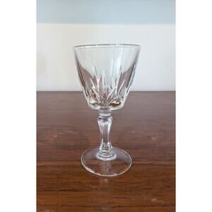Vintage Cristal d’Arques–Durand “Palmes / Palm” Crystal Cordial Glass